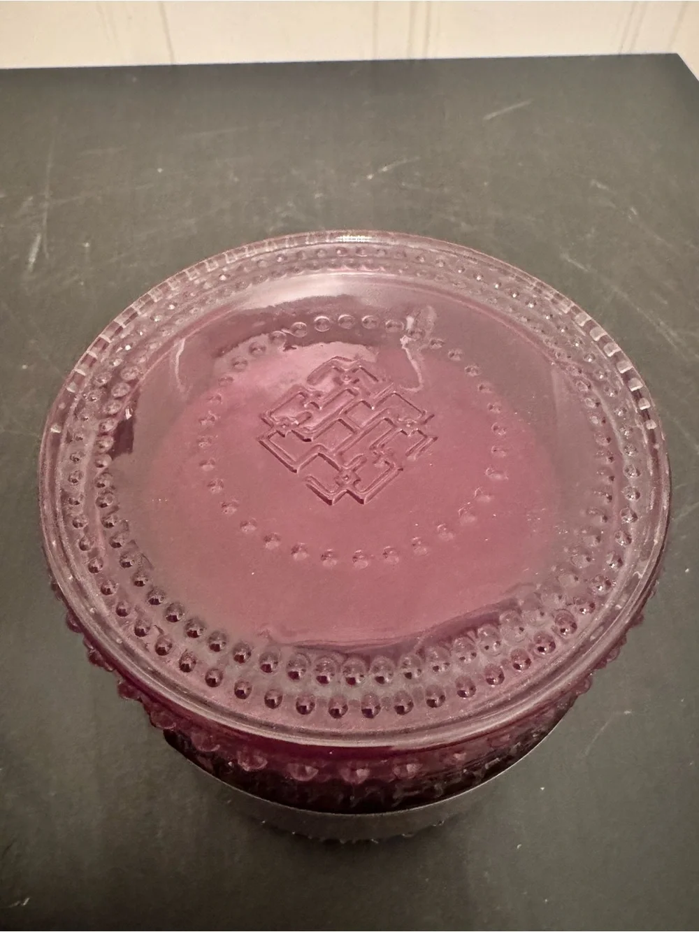 Homeworx By Harry Slatkin 18oz BlackBerry Tres Leches 4 Wick Candle Hobnail Jar